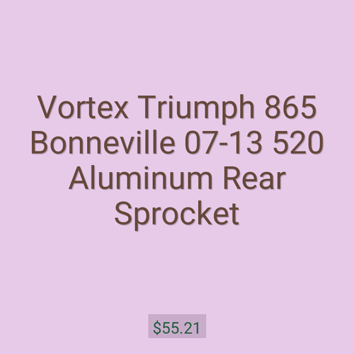 Vortex Triumph 865 Bonneville 07-13 520 Aluminum Rear Sprocket