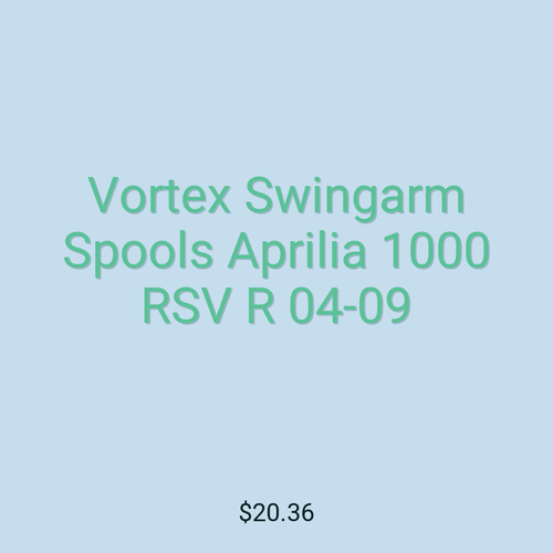 Vortex Swingarm Spools Aprilia 1000 RSV R 04-09