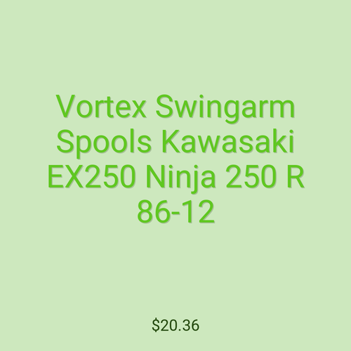 Vortex Swingarm Spools Kawasaki EX250 Ninja 250 R 86-12