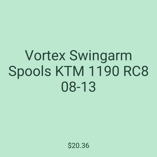 Vortex Swingarm Spools KTM 1190 RC8 08-13