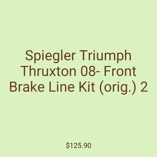 Spiegler Triumph Thruxton 08- Front Brake Line Kit (orig.) 2