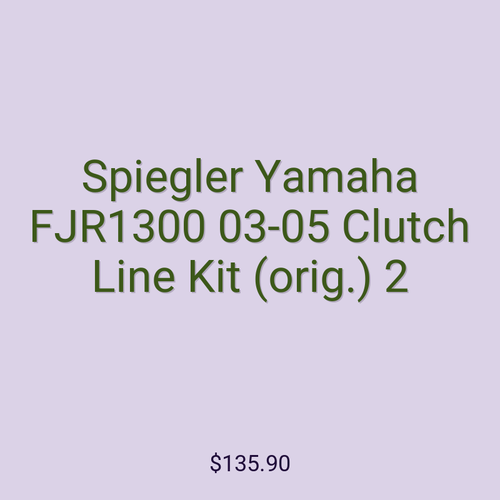 Spiegler Yamaha FJR1300 03-05 Clutch Line Kit (orig.) 2