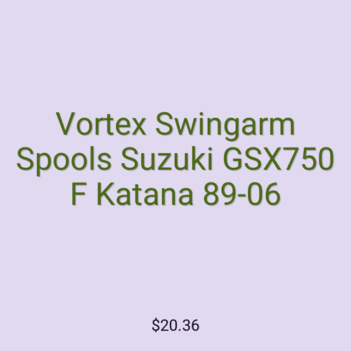 Vortex Swingarm Spools Suzuki GSX750 F Katana 89-06