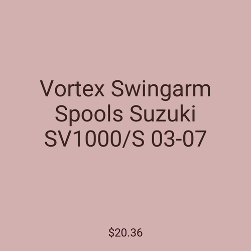 Vortex Swingarm Spools Suzuki SV1000/S 03-07