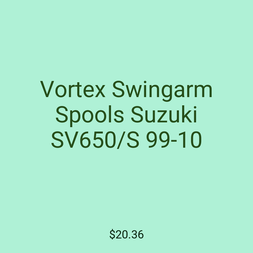 Vortex Swingarm Spools Suzuki SV650/S 99-10