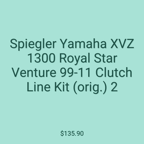 Spiegler Yamaha XVZ 1300 Royal Star Venture 99-11 Clutch Line Kit (orig.) 2