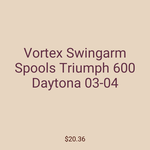 Vortex Swingarm Spools Triumph 600 Daytona 03-04