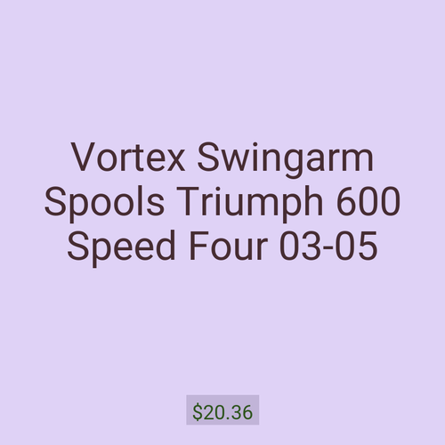 Vortex Swingarm Spools Triumph 600 Speed Four 03-05