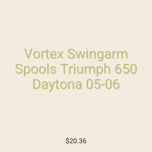 Vortex Swingarm Spools Triumph 650 Daytona 05-06