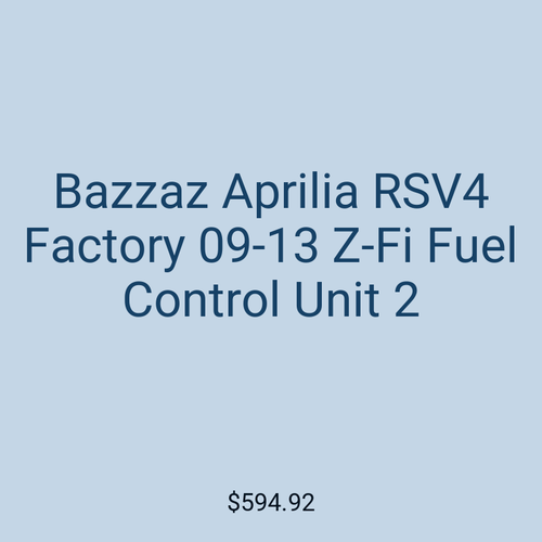 Bazzaz Aprilia RSV4 Factory 09-13 Z-Fi Fuel Control Unit 2