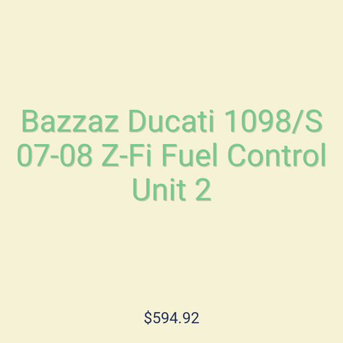 Bazzaz Ducati 1098/S 07-08 Z-Fi Fuel Control Unit 2