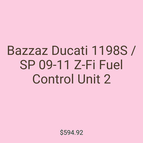 Bazzaz Ducati 1198S / SP 09-11 Z-Fi Fuel Control Unit 2