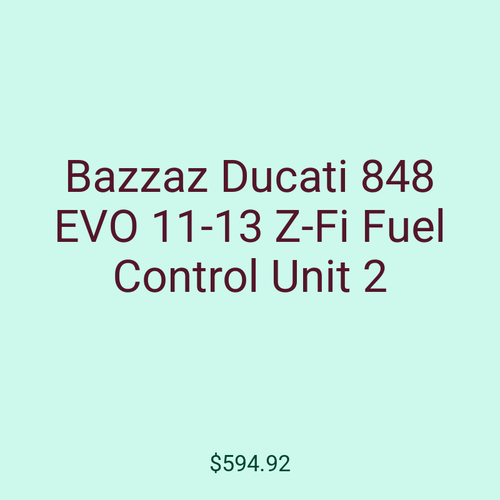 Bazzaz Ducati 848 EVO 11-13 Z-Fi Fuel Control Unit 2