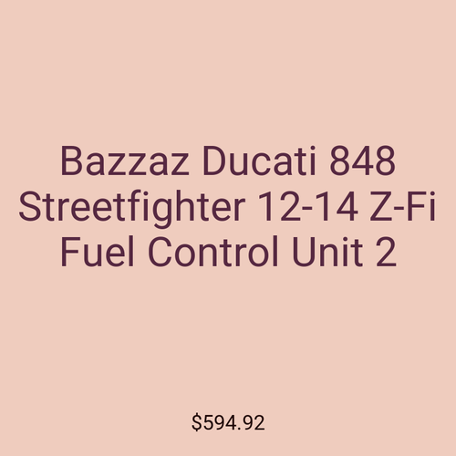 Bazzaz Ducati 848 Streetfighter 12-14 Z-Fi Fuel Control Unit 2