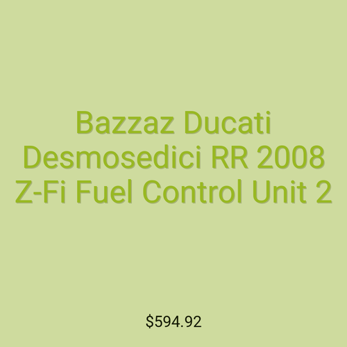 Bazzaz Ducati Desmosedici RR 2008 Z-Fi Fuel Control Unit 2