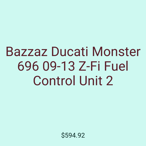Bazzaz Ducati Monster 696 09-13 Z-Fi Fuel Control Unit 2