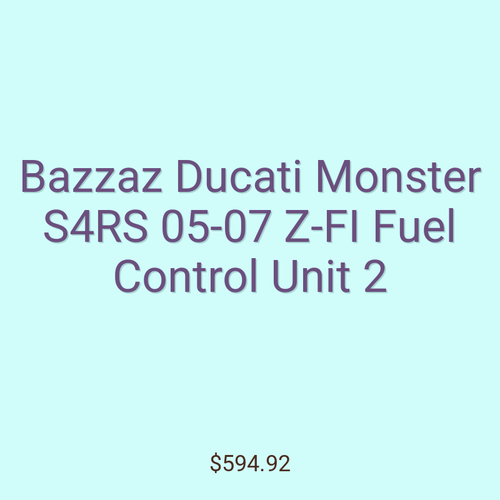Bazzaz Ducati Monster S4RS 05-07 Z-FI Fuel Control Unit 2