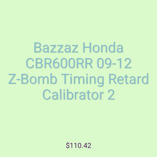 Bazzaz Honda CBR600RR 09-12 Z-Bomb Timing Retard Calibrator 2