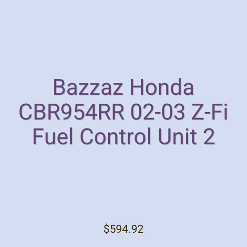 Bazzaz Honda CBR954RR 02-03 Z-Fi Fuel Control Unit 2