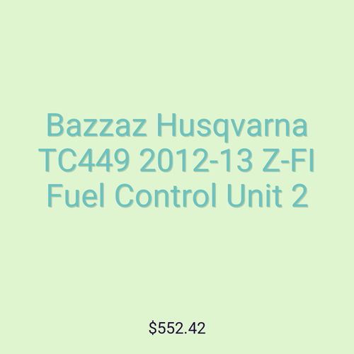 Bazzaz Husqvarna TC449 2012-13 Z-FI Fuel Control Unit 2