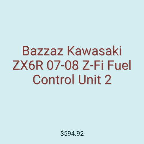 Bazzaz Kawasaki ZX6R 07-08 Z-Fi Fuel Control Unit 2