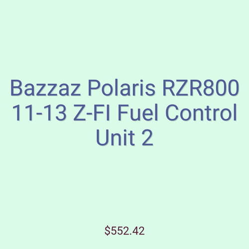 Bazzaz Polaris RZR800 11-13 Z-FI Fuel Control Unit 2