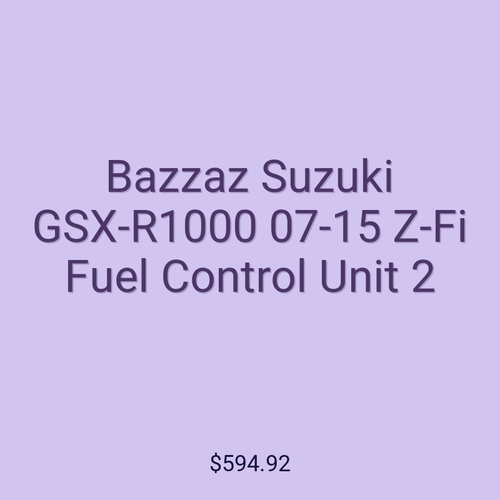 Bazzaz Suzuki GSX-R1000 07-15 Z-Fi Fuel Control Unit 2