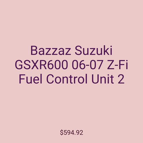 Bazzaz Suzuki GSXR600 06-07 Z-Fi Fuel Control Unit 2