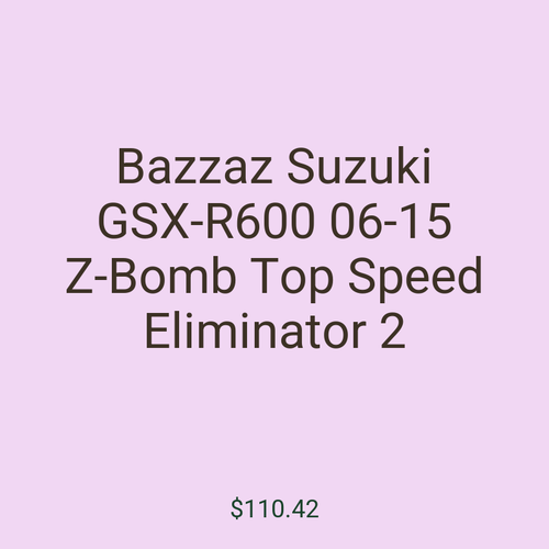 Bazzaz Suzuki GSX-R600 06-15 Z-Bomb Top Speed Eliminator 2