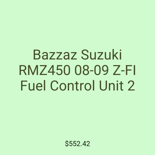 Bazzaz Suzuki RMZ450 08-09 Z-FI Fuel Control Unit 2