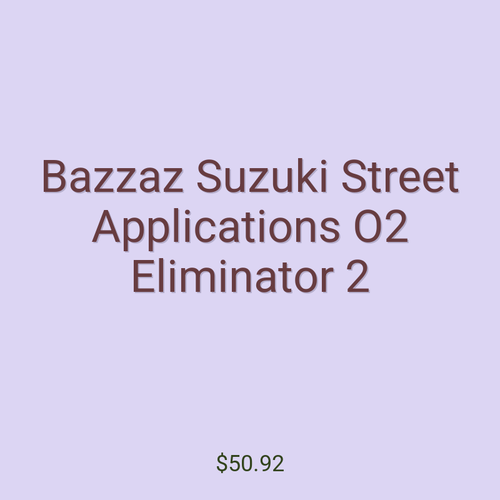 Bazzaz Suzuki Street Applications O2 Eliminator 2