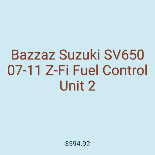 Bazzaz Suzuki SV650 07-11 Z-Fi Fuel Control Unit 2