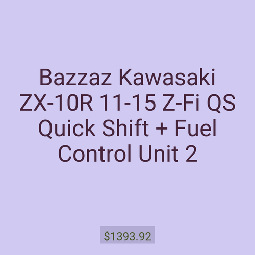 Bazzaz Kawasaki ZX-10R 11-15 Z-Fi QS Quick Shift + Fuel Control Unit 2