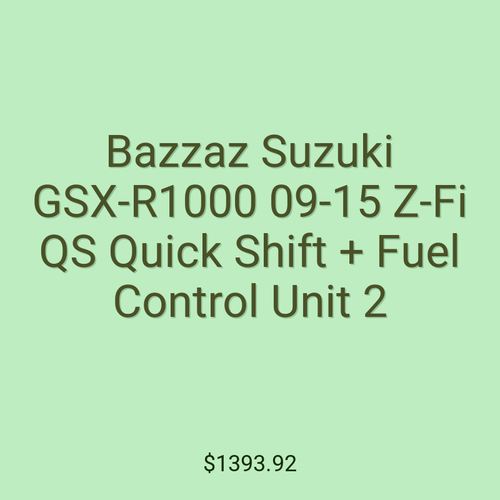 Bazzaz Suzuki GSX-R1000 09-15 Z-Fi QS Quick Shift + Fuel Control Unit 2