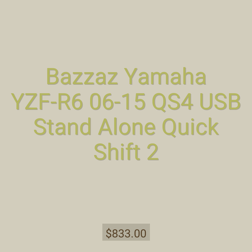 Bazzaz Yamaha YZF-R6 06-15 QS4 USB Stand Alone Quick Shift 2