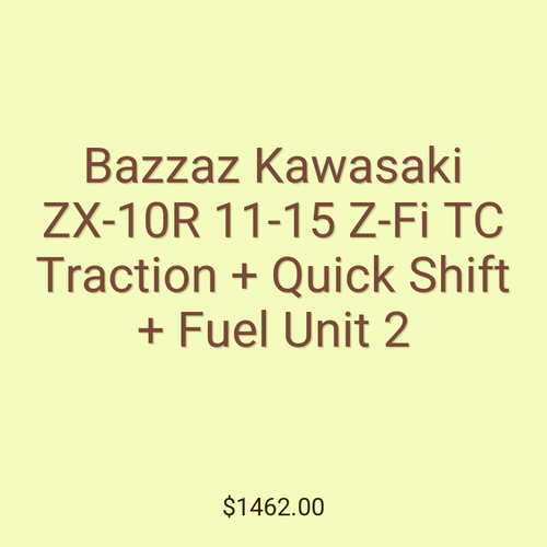 Bazzaz Kawasaki ZX-10R 11-15 Z-Fi TC Traction + Quick Shift + Fuel Unit 2