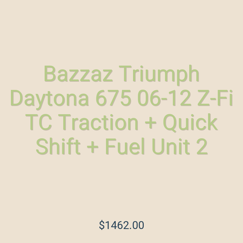 Bazzaz Triumph Daytona 675 06-12 Z-Fi TC Traction + Quick Shift + Fuel Unit 2