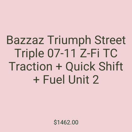 Bazzaz Triumph Street Triple 07-11 Z-Fi TC Traction + Quick Shift + Fuel Unit 2