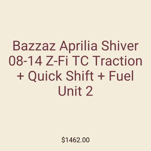 Bazzaz Aprilia Shiver 08-14 Z-Fi TC Traction + Quick Shift + Fuel Unit 2