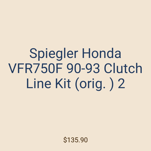 Spiegler Honda VFR750F 90-93 Clutch Line Kit (orig. ) 2