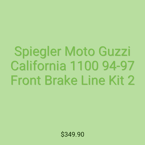 Spiegler Moto Guzzi California 1100 94-97 Front Brake Line Kit 2