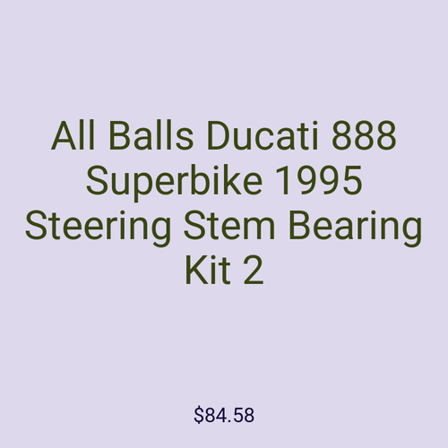 All Balls Ducati 888 Superbike 1995 Steering Stem Bearing Kit 2