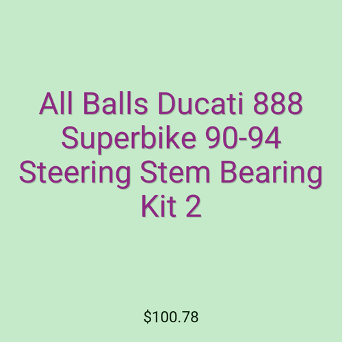 All Balls Ducati 888 Superbike 90-94 Steering Stem Bearing Kit 2