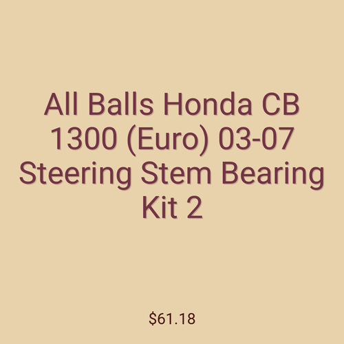 All Balls Honda CB 1300 (Euro) 03-07 Steering Stem Bearing Kit 2