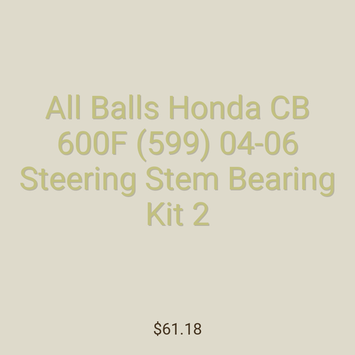 All Balls Honda CB 600F (599) 04-06 Steering Stem Bearing Kit 2