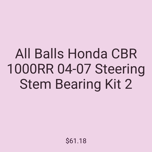 All Balls Honda CBR 1000RR 04-07 Steering Stem Bearing Kit 2