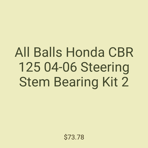 All Balls Honda CBR 125 04-06 Steering Stem Bearing Kit 2