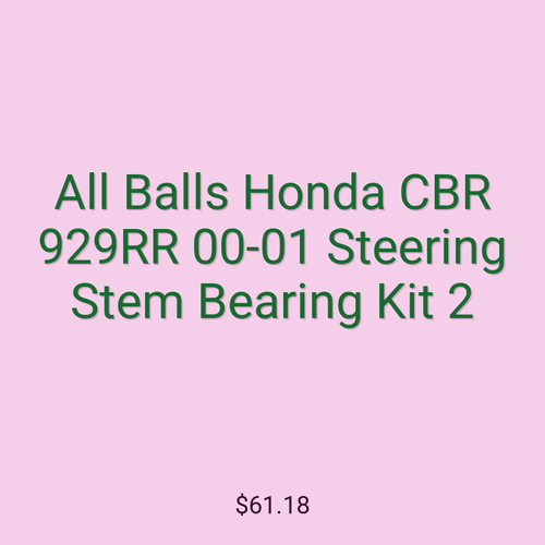 All Balls Honda CBR 929RR 00-01 Steering Stem Bearing Kit 2