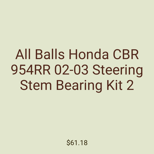 All Balls Honda CBR 954RR 02-03 Steering Stem Bearing Kit 2