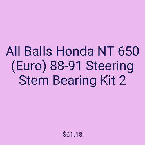 All Balls Honda NT 650 (Euro) 88-91 Steering Stem Bearing Kit 2